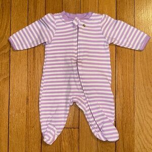 Faded Glory newborn onesie footed pajama 100% organic cotton made in China